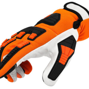 GUANTI ANTITAGLIO X MOTOSEGA 12/XXL ARANCIONE IN PELLE