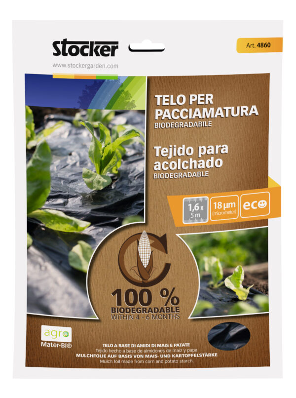 TELO PACCIAMATURA BIODEGRADABILE 1,4 X 10M NERO 18UM