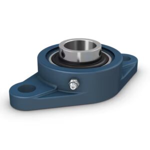 Cuscinetto a sfere con flangia ovale, anello interno maggiorato e fissaggio mediante viti di pressione, supporto in ghisa SKF UCFL 206/H