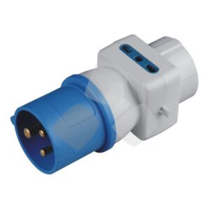 Adattatore industriale Maurer plus 220V Spina cee + presa ribasso schuko